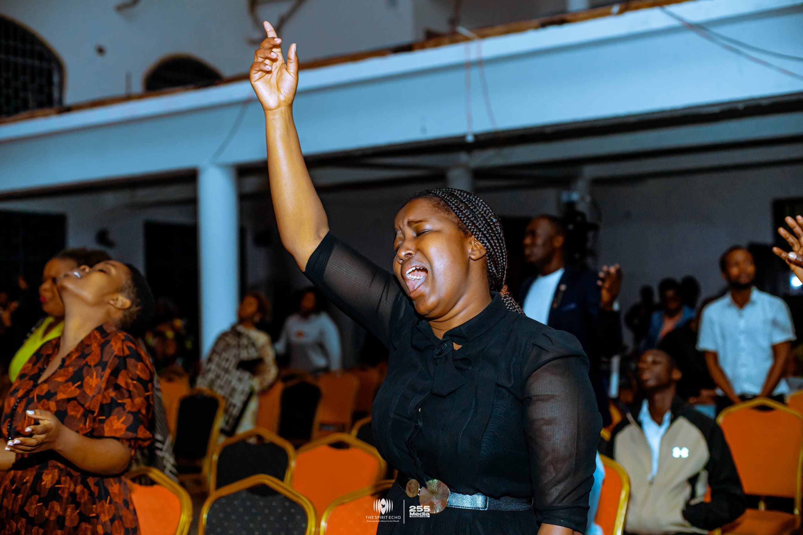 Congregation in worship