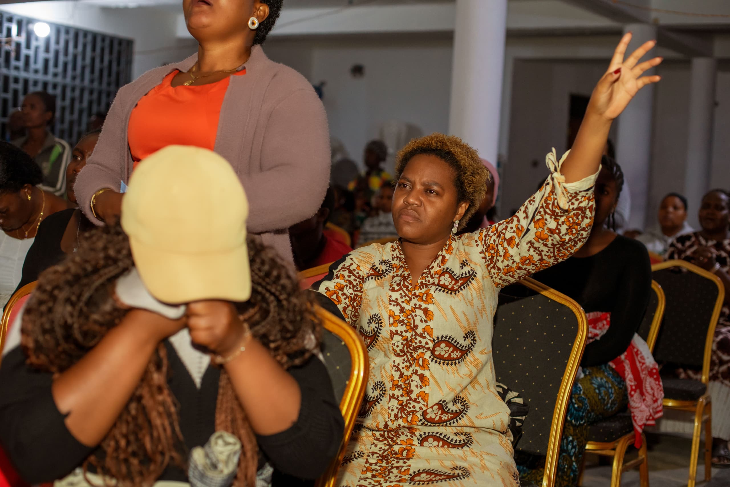 A moment of prayer and response